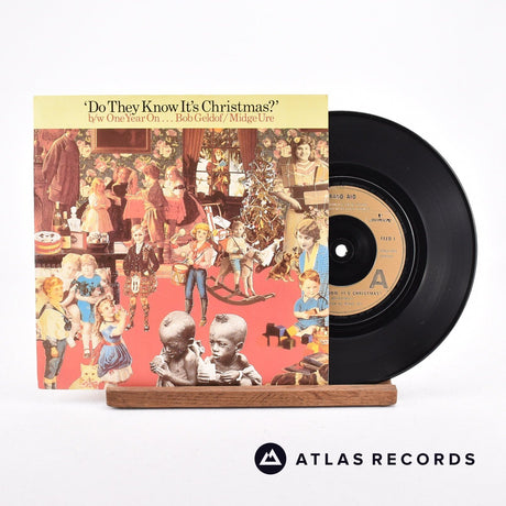 Band Aid Do They Know It's Christmas? 7" Vinyl Record - Front Cover & Record