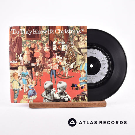 Band Aid Do They Know It's Christmas? 7" Vinyl Record - Front Cover & Record