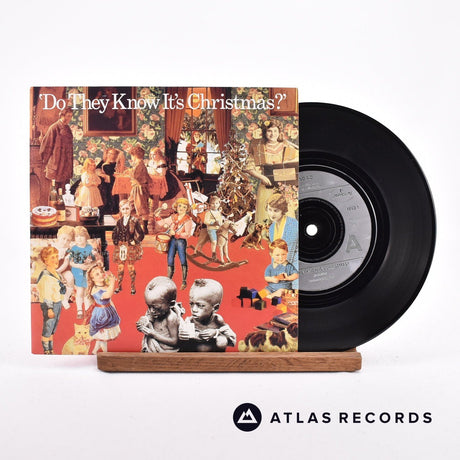Band Aid Do They Know It's Christmas? 7" Vinyl Record - Front Cover & Record