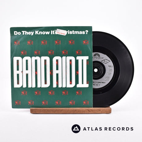 Band Aid II Do They Know It's Christmas? 7" Vinyl Record - Front Cover & Record