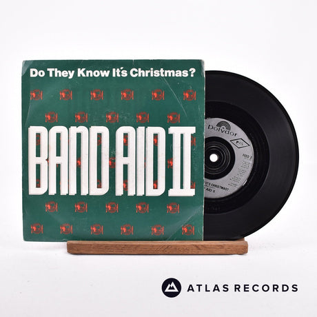 Band Aid II Do They Know It's Christmas? 7" Vinyl Record - Front Cover & Record