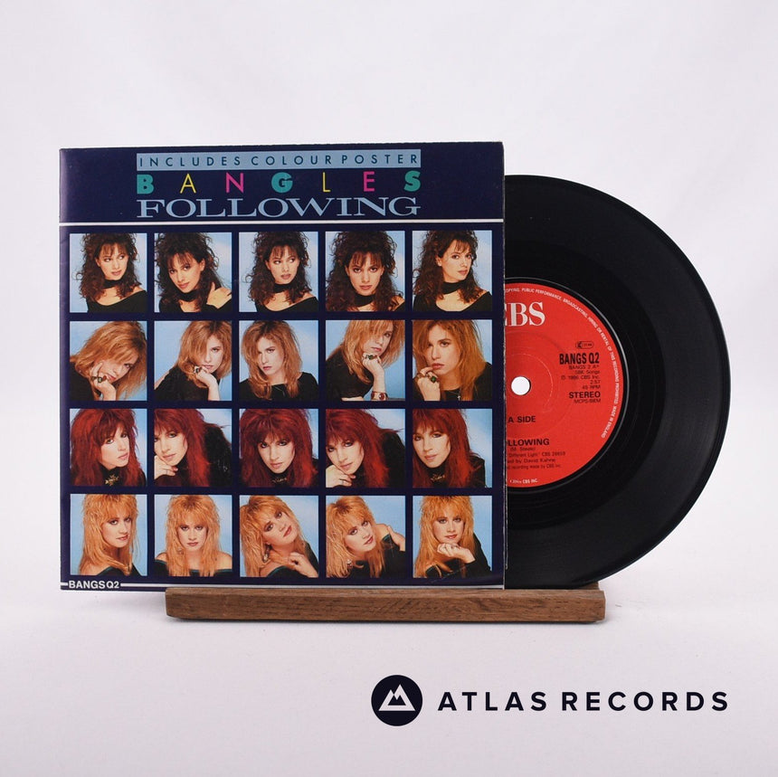 Bangles Following 7" Vinyl Record - Front Cover & Record
