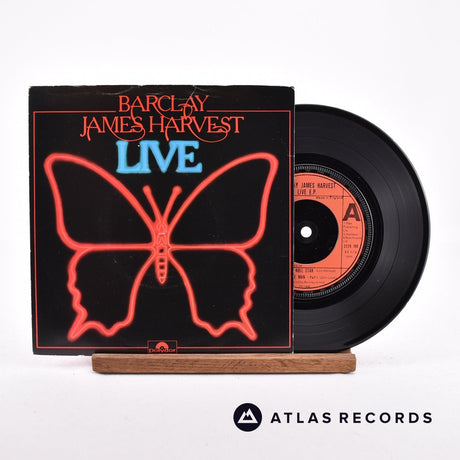 Barclay James Harvest Live EP 7" Vinyl Record - Front Cover & Record
