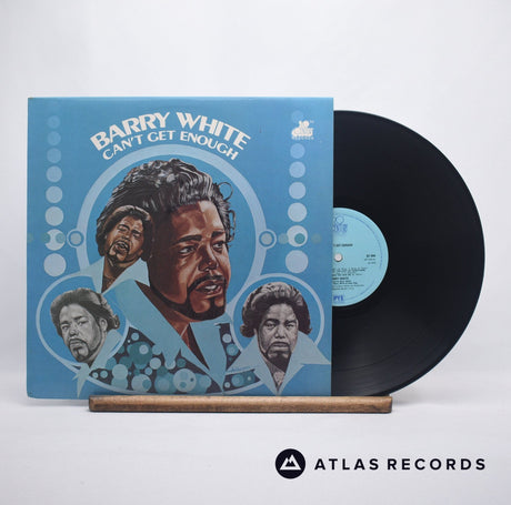 Barry White Can't Get Enough LP Vinyl Record - Front Cover & Record