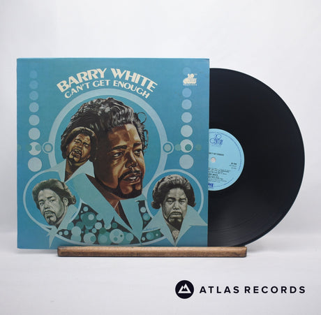 Barry White Can't Get Enough LP Vinyl Record - Front Cover & Record