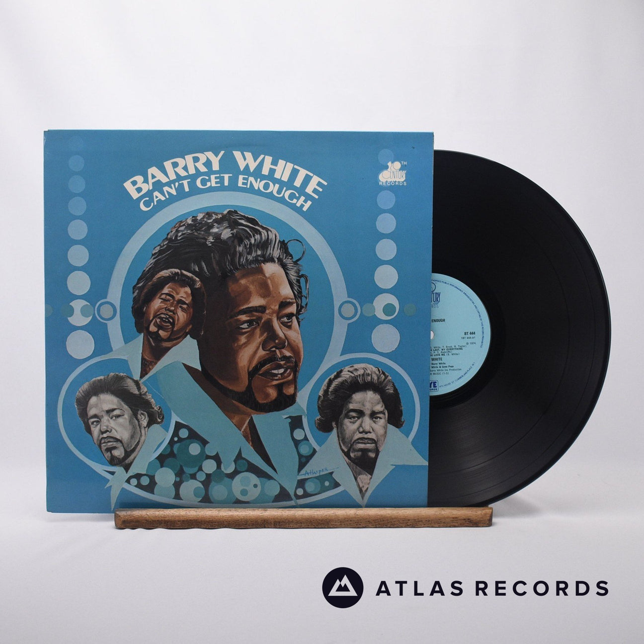 Barry White Can't Get Enough LP Vinyl Record - Front Cover & Record