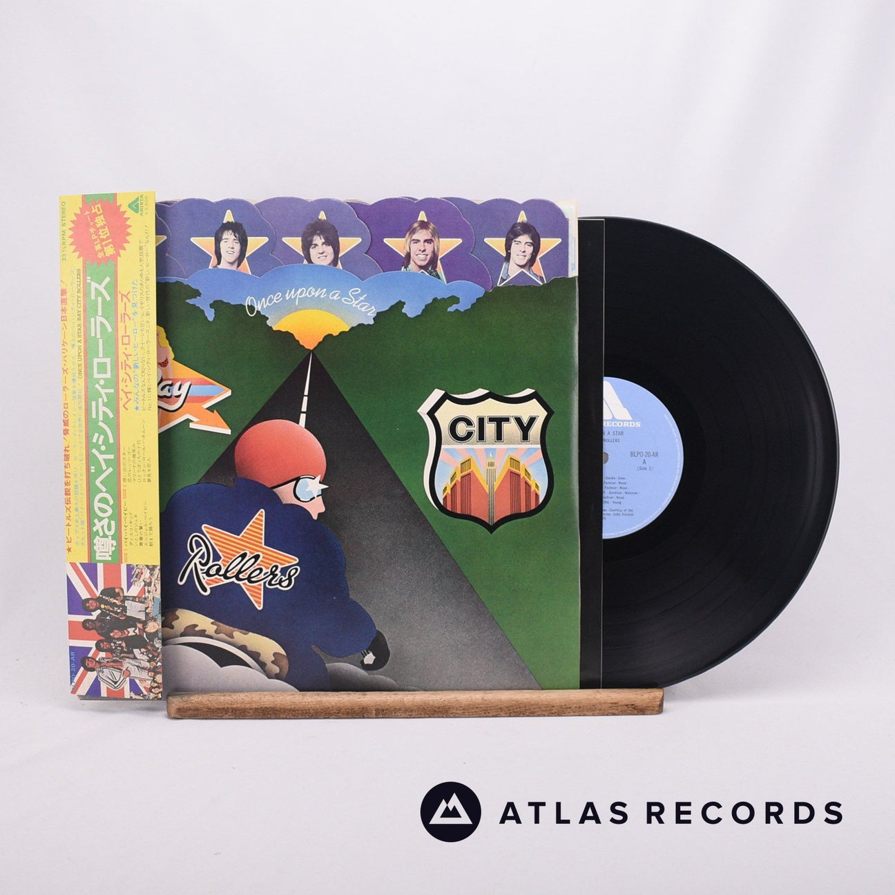 Bay City Rollers Once Upon A Star LP Vinyl Record - Front Cover & Record