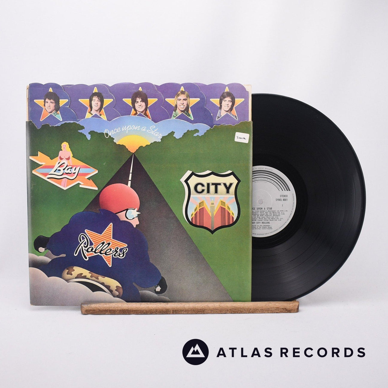 Bay City Rollers Once Upon A Star LP Vinyl Record - Front Cover & Record