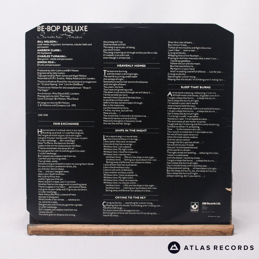 Be Bop Deluxe - Sunburst Finish - LP Vinyl Record - VG+/EX