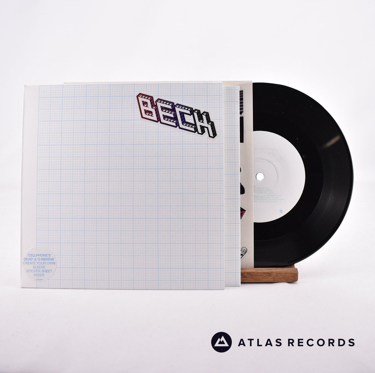 Beck Cellphone's Dead 7" Vinyl Record - Front Cover & Record
