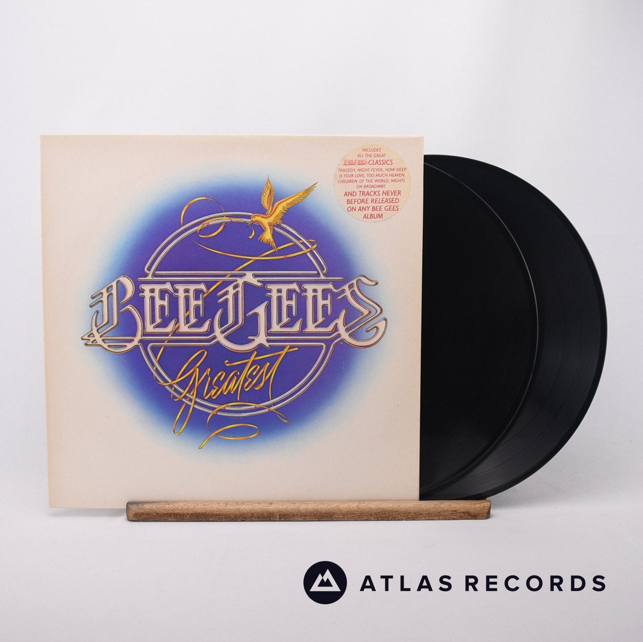 Bee Gees Greatest 2 x LP Vinyl Record - Front Cover & Record