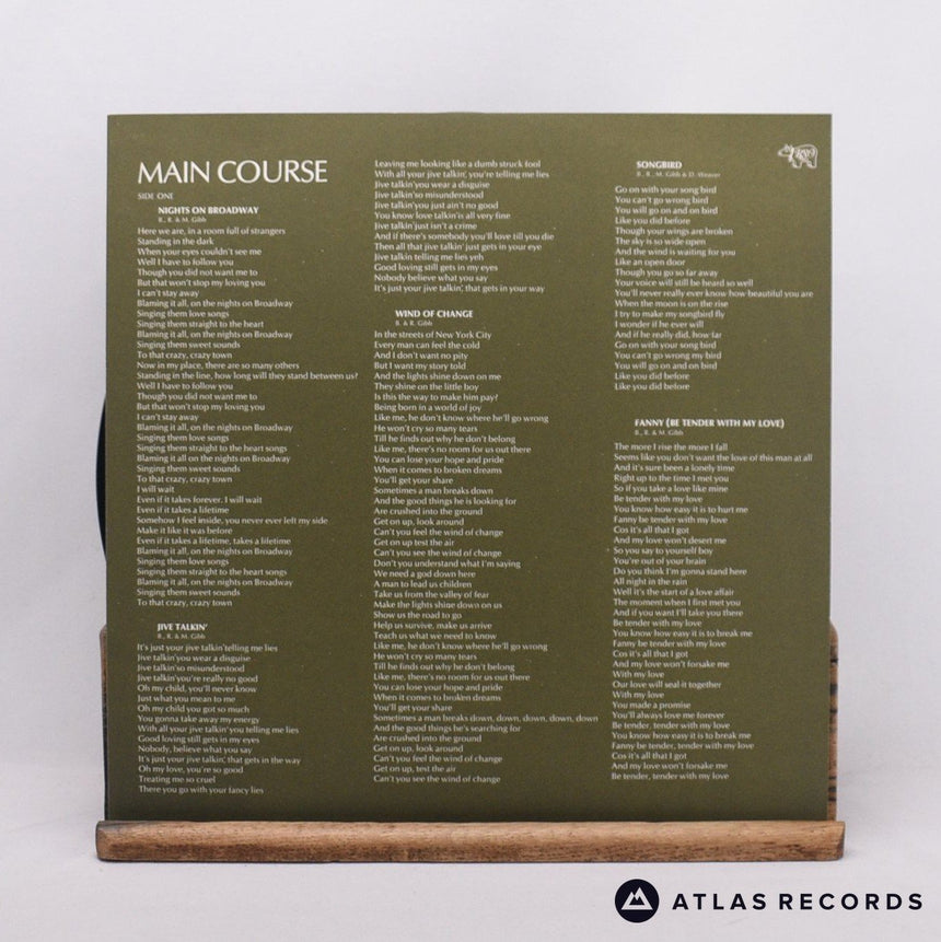 Bee Gees - Main Course - Lyric Sheet LP Vinyl Record - VG+/EX