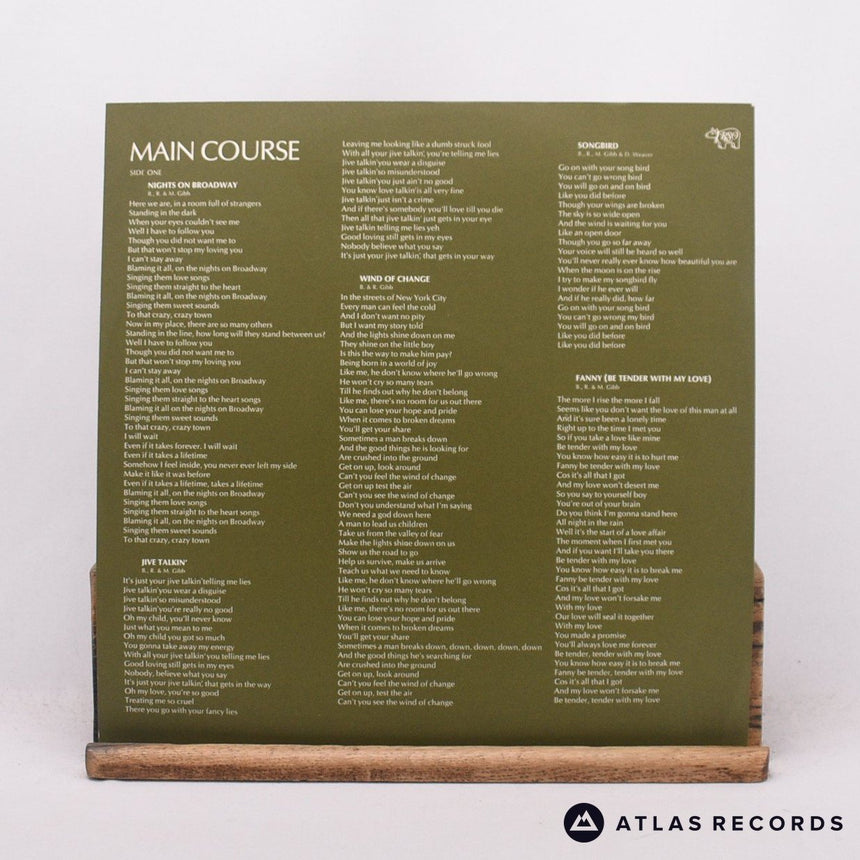 Bee Gees - Main Course - Lyric Sheet LP Vinyl Record - EX/EX