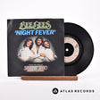 Bee Gees Night Fever 7" Vinyl Record - Front Cover & Record