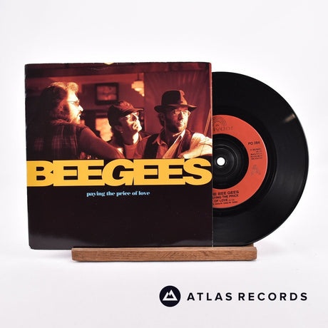 Bee Gees Paying The Price Of Love 7" Vinyl Record - Front Cover & Record