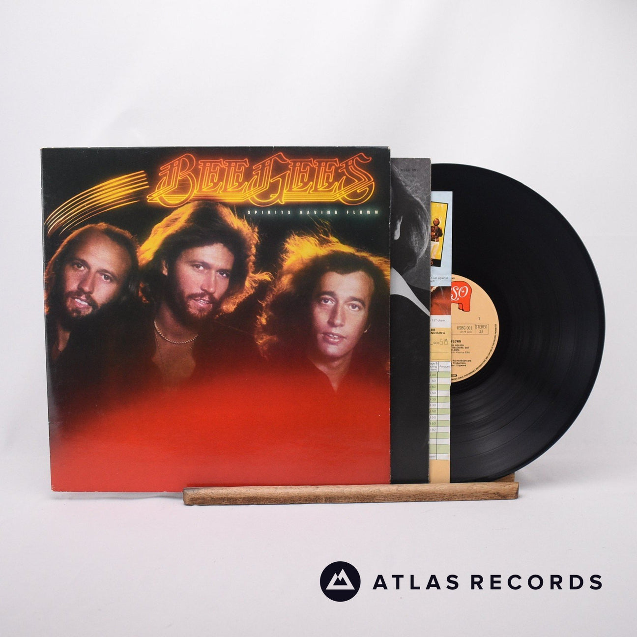 Bee Gees Spirits Having Flown LP Vinyl Record - Front Cover & Record