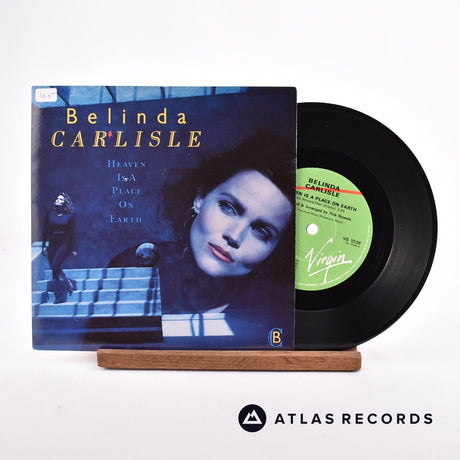 Belinda Carlisle Heaven Is A Place On Earth 7" Vinyl Record - Front Cover & Record