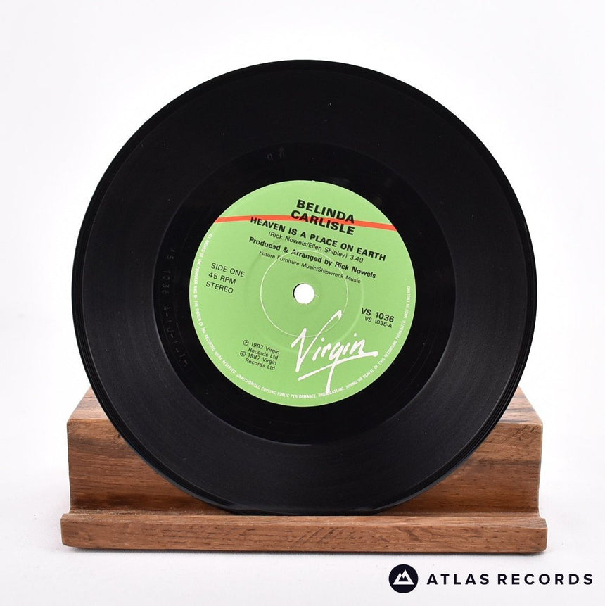 Belinda Carlisle - Heaven Is A Place On Earth - 7" Vinyl Record - VG+/EX
