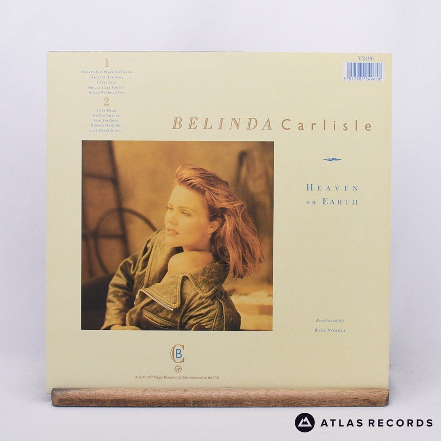 Belinda Carlisle - Heaven On Earth - Townhouse LP Vinyl Record - EX/EX