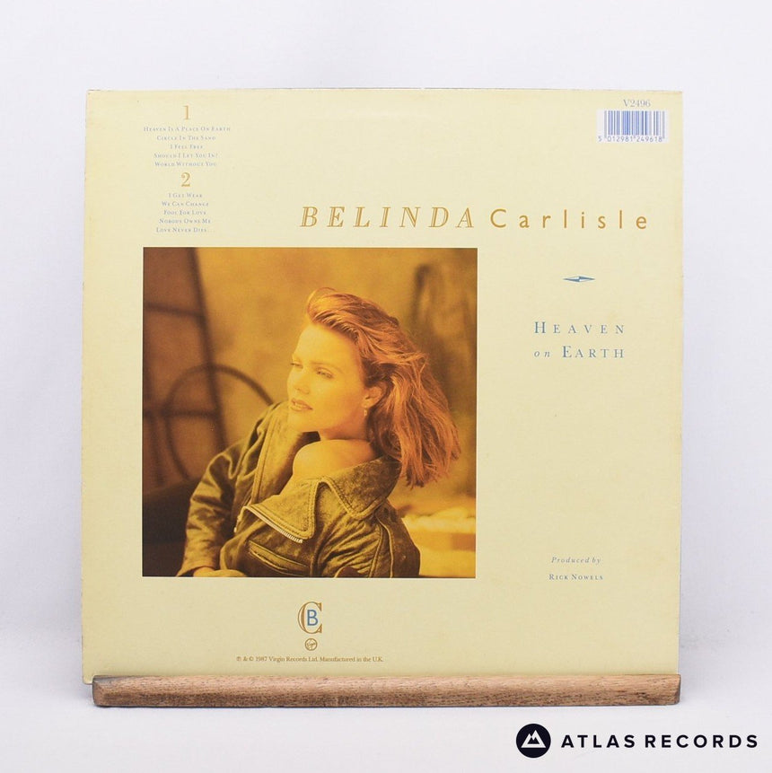 Belinda Carlisle - Heaven On Earth - Townhouse LP Vinyl Record - VG+/VG+