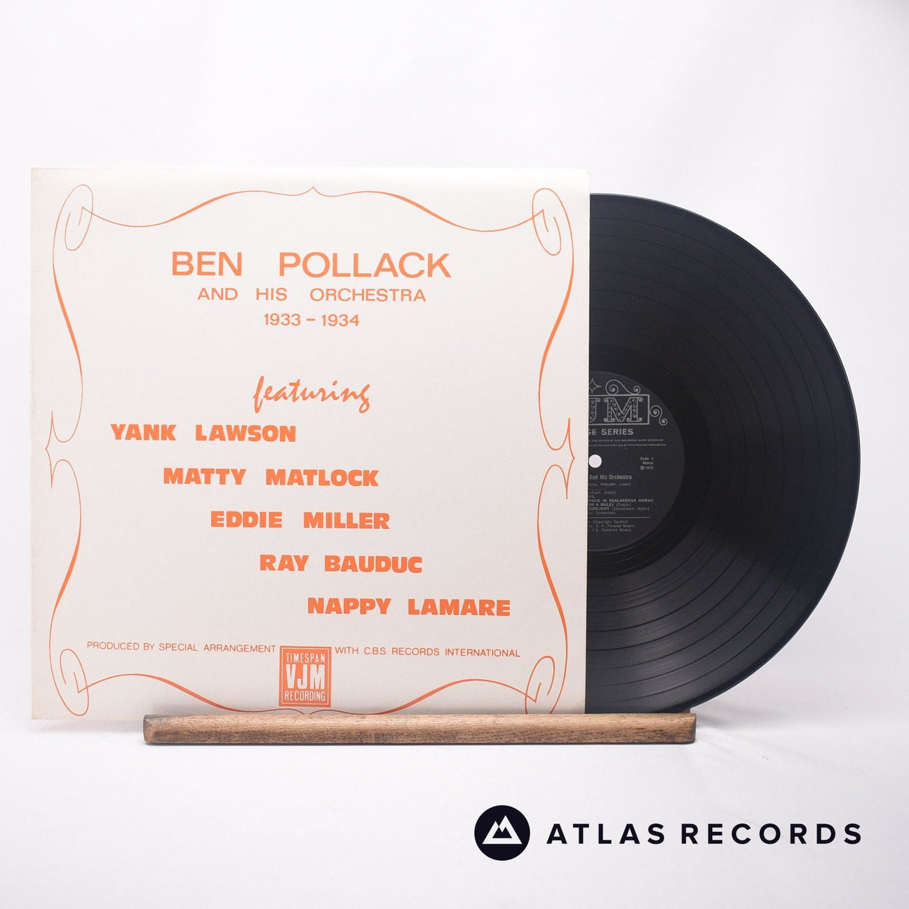 Ben Pollack And His Orchestra Ben Pollack And His Orchestra 1933-1934 LP Vinyl Record - Front Cover & Record