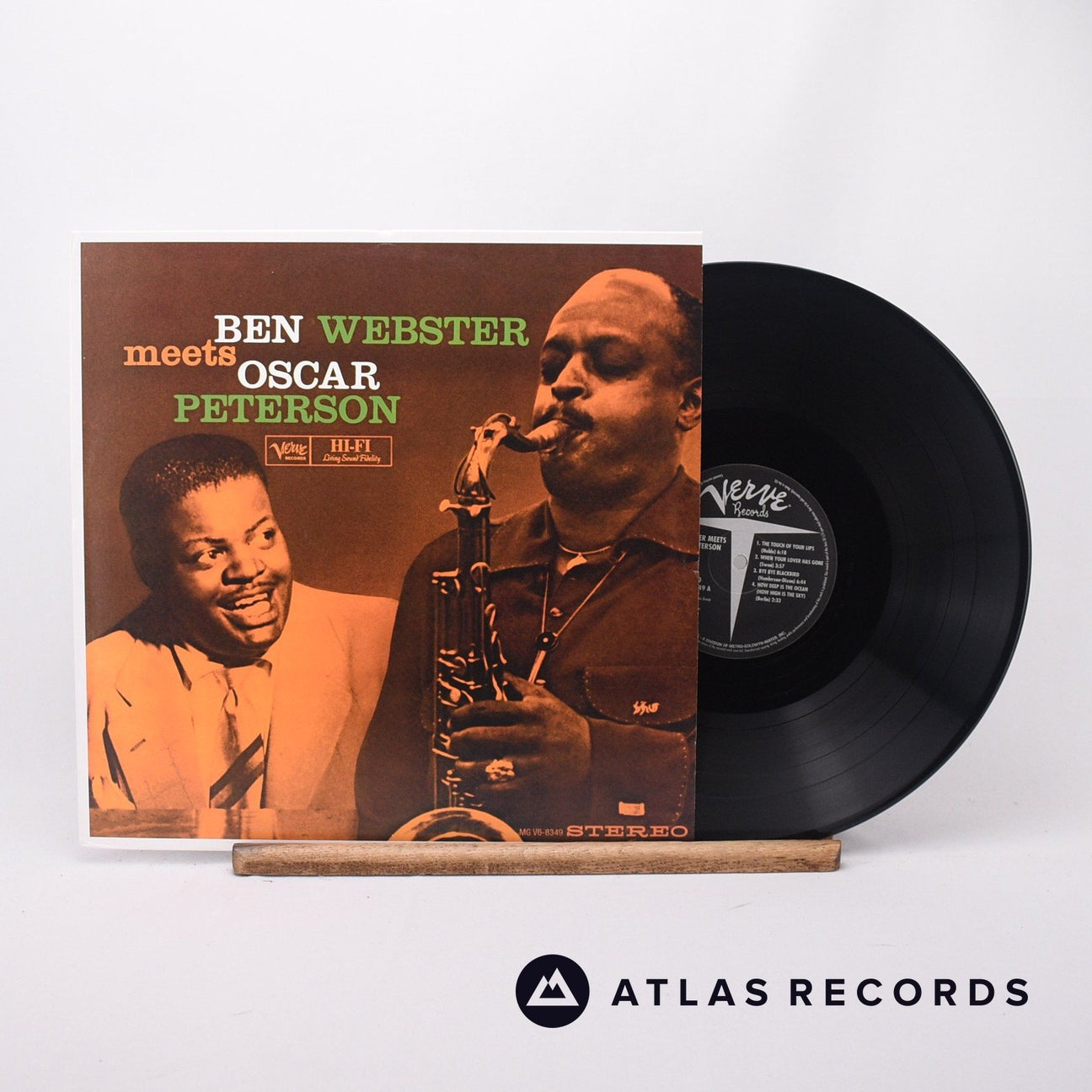 Ben Webster Ben Webster Meets Oscar Peterson LP Vinyl Record - Front Cover & Record