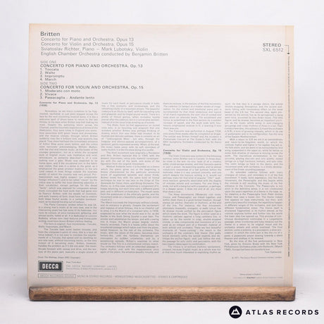 Benjamin Britten - Piano Concerto / Violin Concerto - LP Vinyl Record - EX/EX