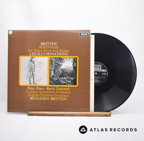 Benjamin Britten Serenade For Tenor, Horn And Strings LP Vinyl Record - Front Cover & Record