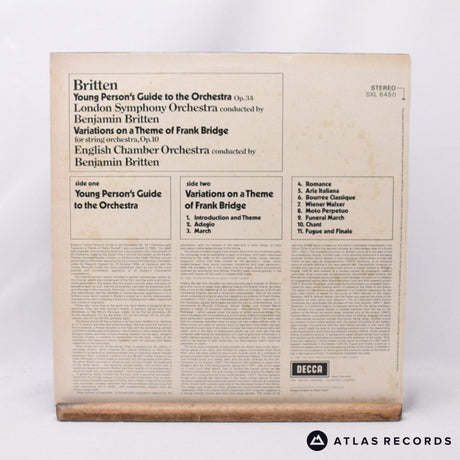 Benjamin Britten - Young Person's Guide To The Orchestra - LP Vinyl Record