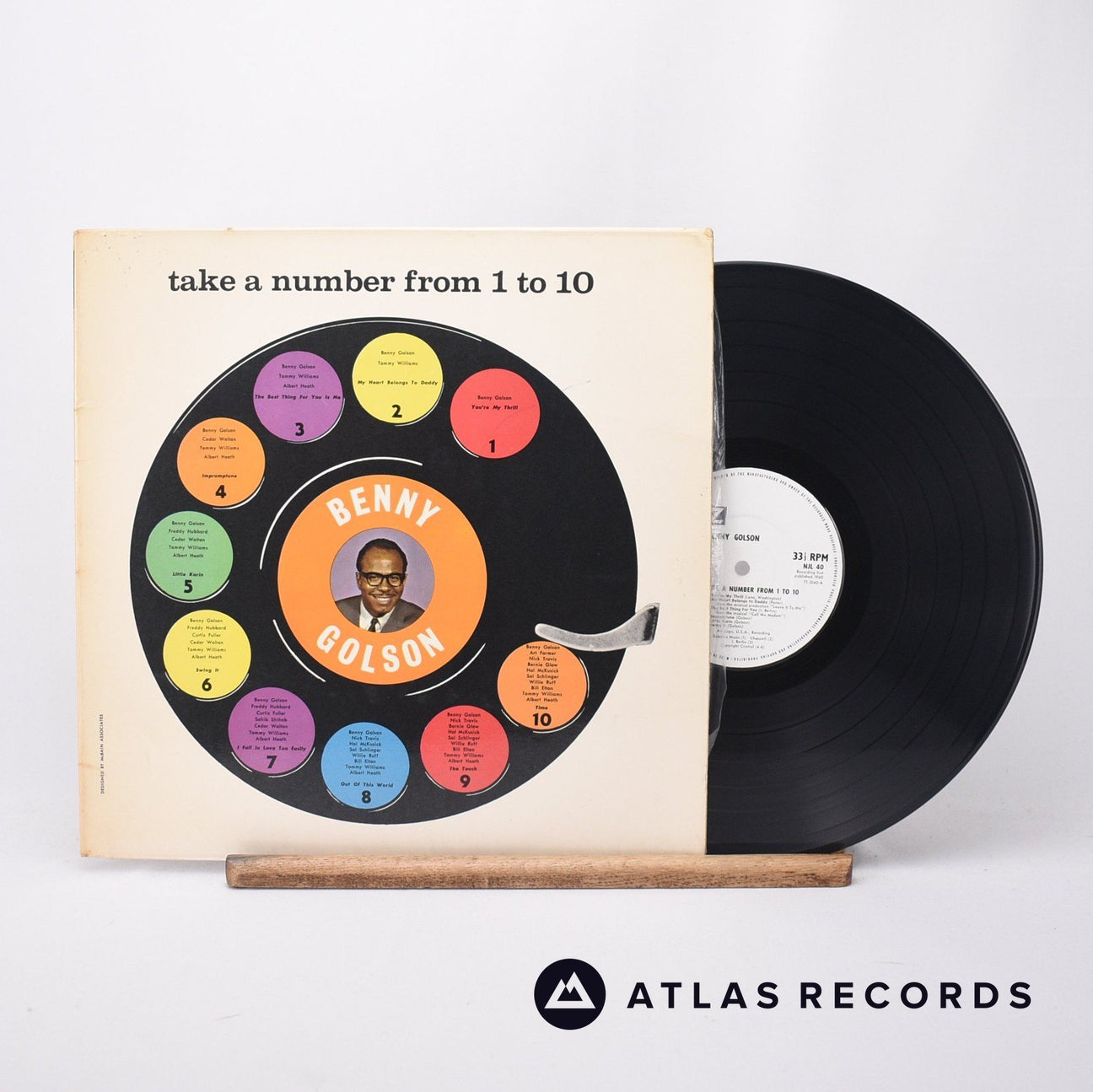 Benny Golson Take A Number From 1 To 10 LP Vinyl Record - Front Cover & Record