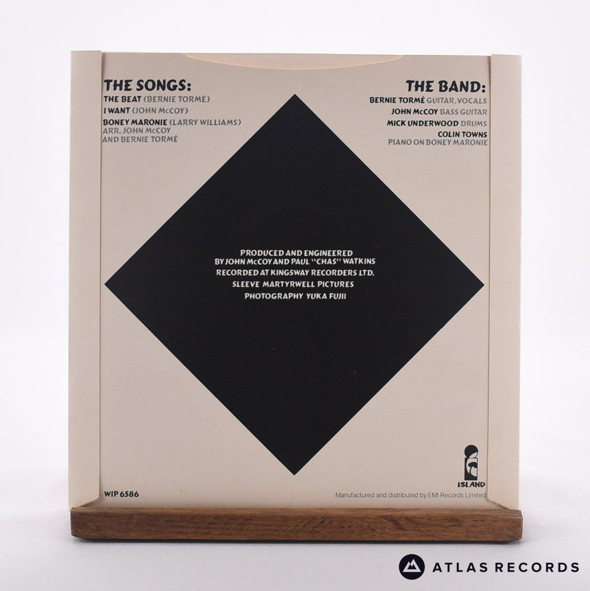 Bernie Tormé - The Beat - Pink 7" Vinyl Record - EX/VG+