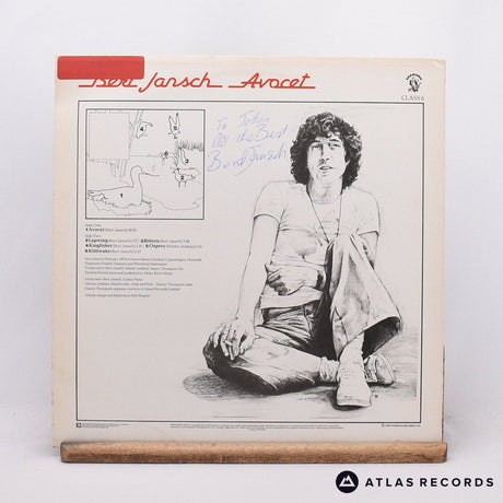 Bert Jansch - Avocet - Signed LP Vinyl Record - EX/VG+