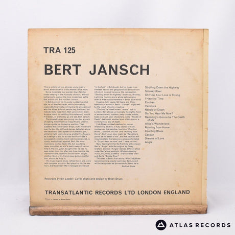 Bert Jansch - Bert Jansch - Repress A B LP Vinyl Record - VG+/VG