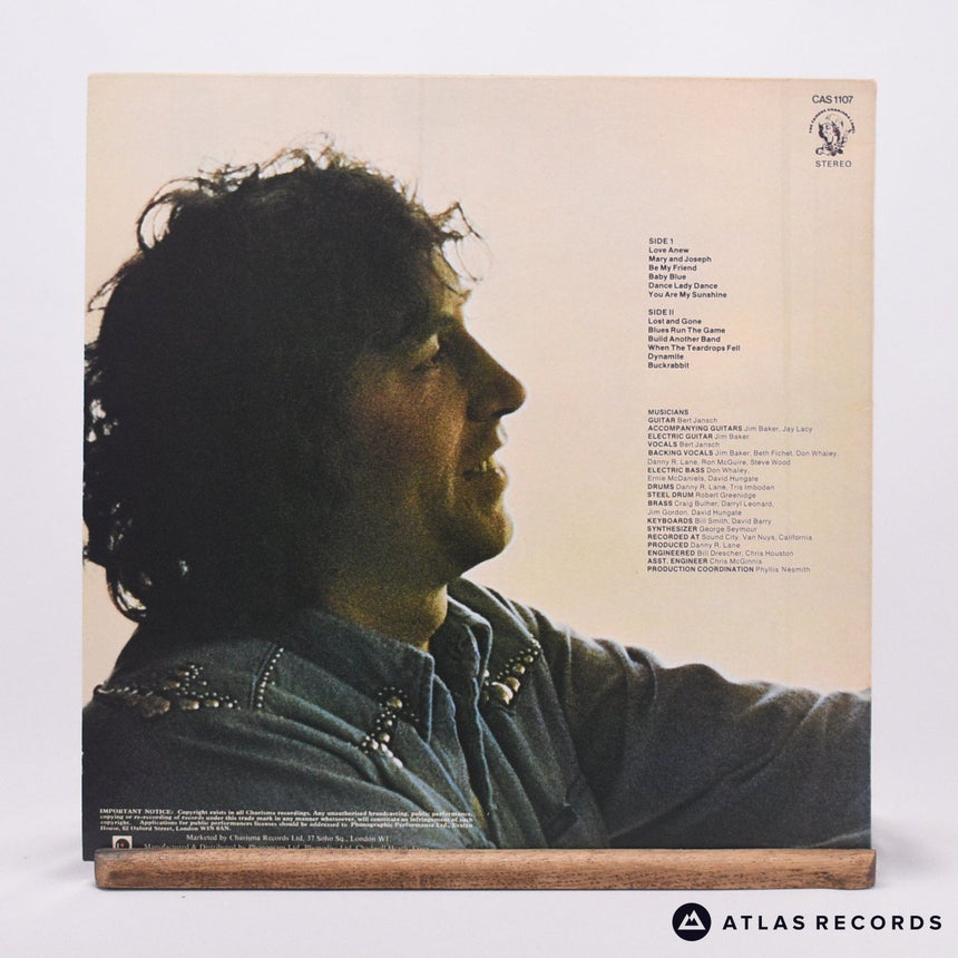 Bert Jansch - Santa Barbara Honeymoon - LP Vinyl Record - EX/EX