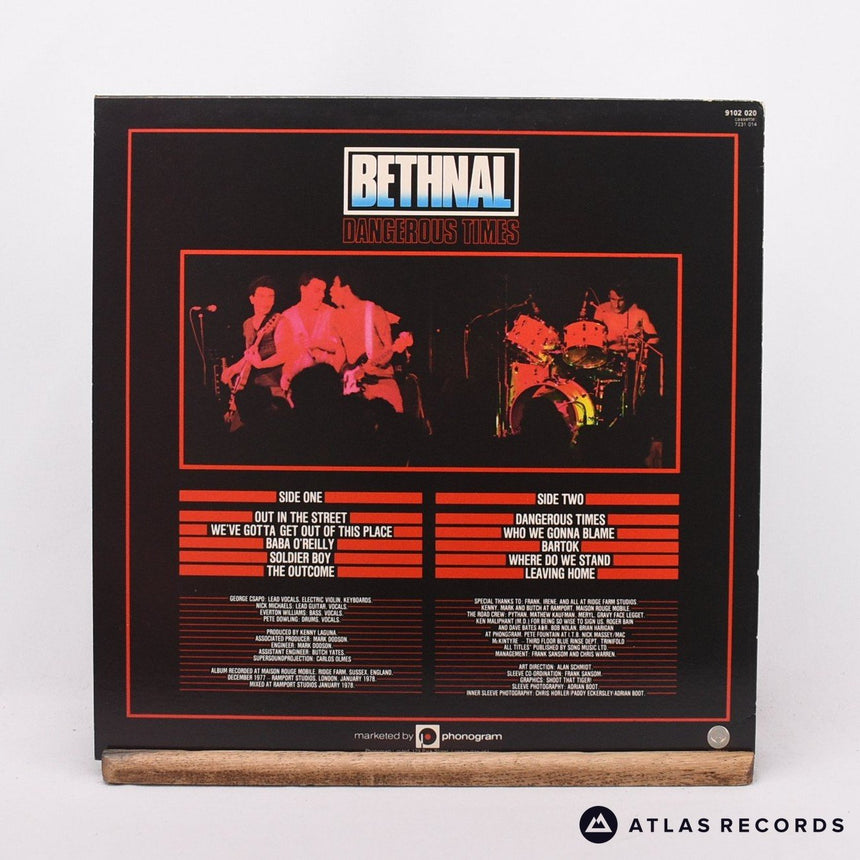 Bethnal - Dangerous Times - LP Vinyl Record - EX/EX