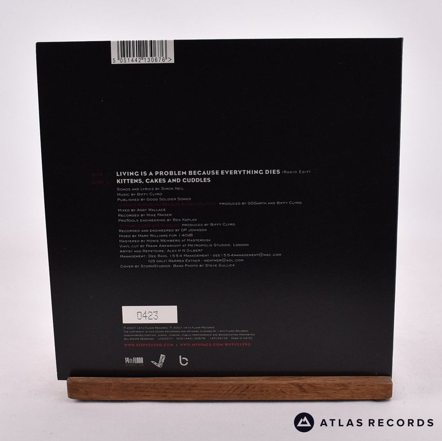 Biffy Clyro - Living Is A Problem Because Everything Dies - Red Limited Edition 7" Vinyl Record - NM/NM
