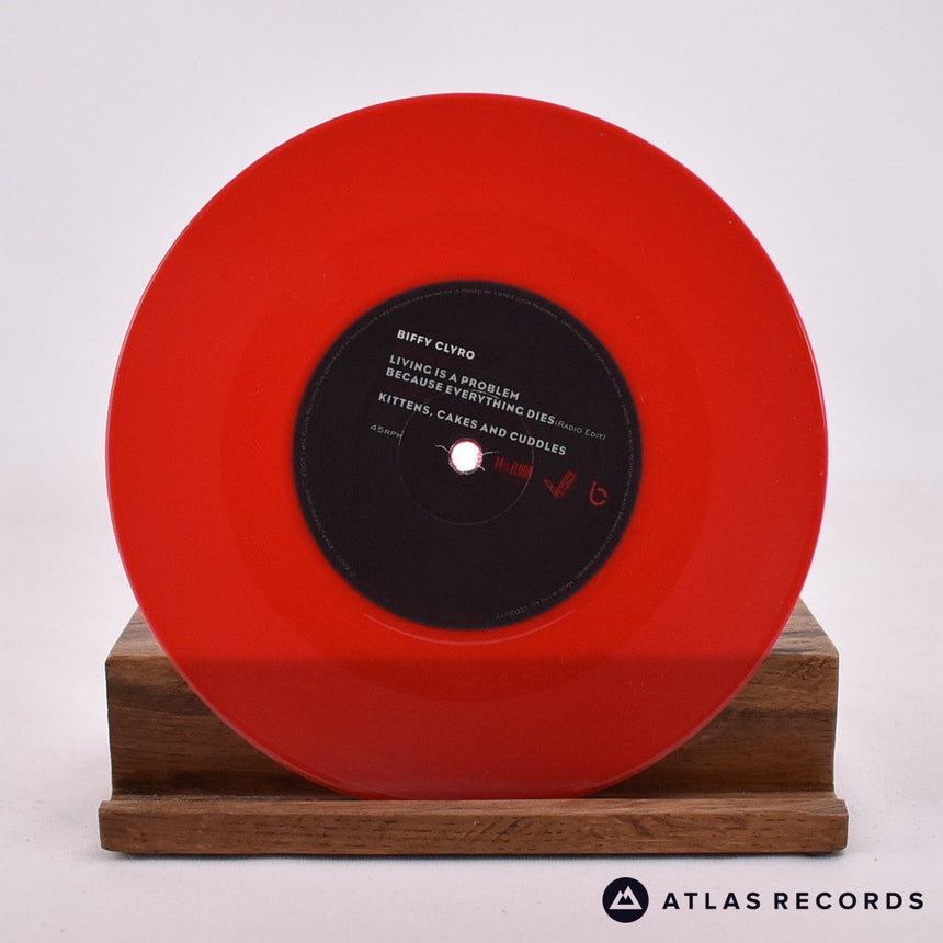Biffy Clyro - Living Is A Problem Because Everything Dies - Red Limited Edition 7" Vinyl Record - NM/NM