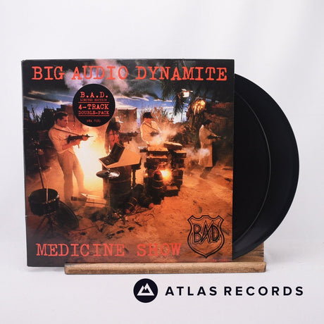 Big Audio Dynamite Medicine Show 2 x 12" Vinyl Record - Front Cover & Record