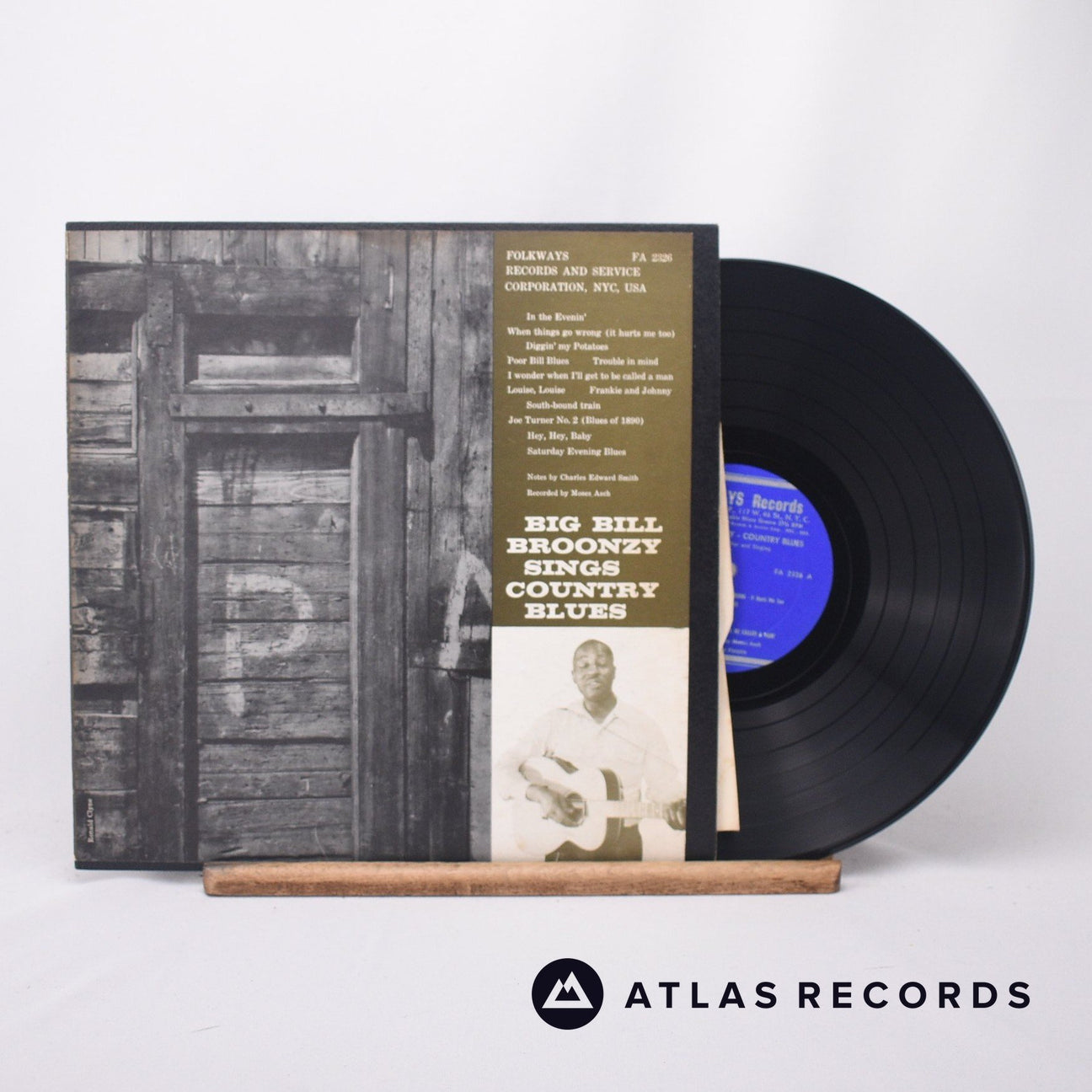 Big Bill Broonzy Big Bill Broonzy Sings Country Blues LP Vinyl Record - Front Cover & Record