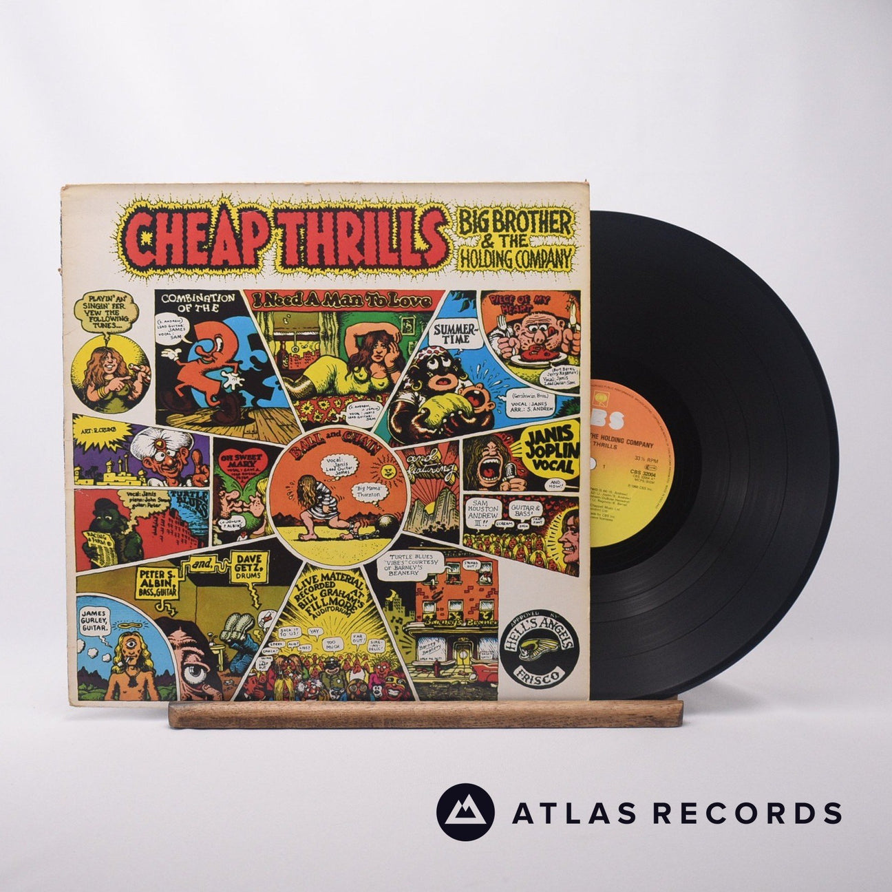 Big Brother & The Holding Company Cheap Thrills LP Vinyl Record - Front Cover & Record