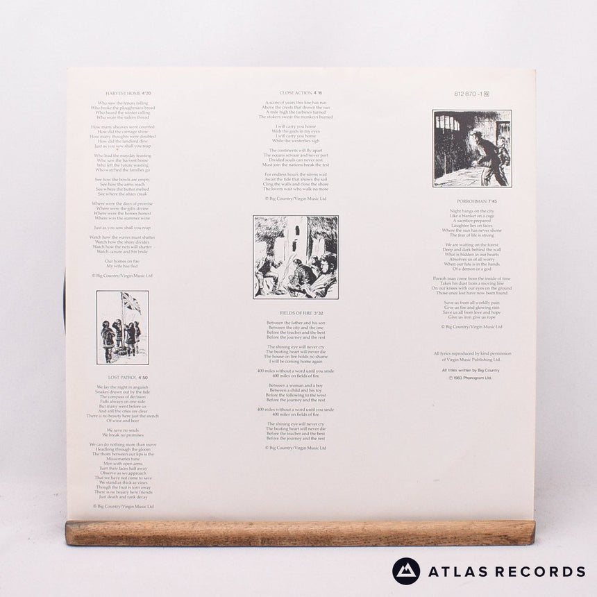 Big Country - The Crossing - LP Vinyl Record - VG+/EX