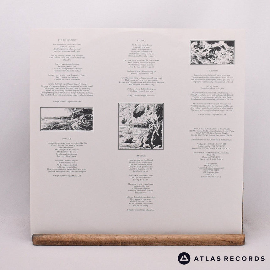 Big Country - The Crossing - Textured Sleeve Townhouse LP Vinyl Record - EX/EX