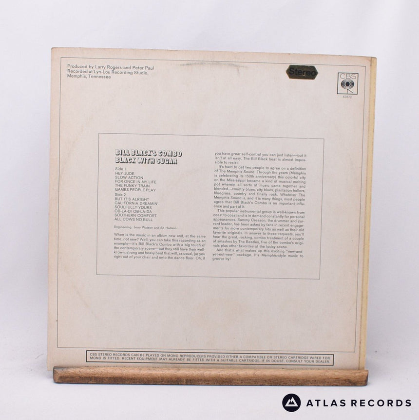 Bill Black's Combo - Black With Sugar - LP Vinyl Record - VG+/EX