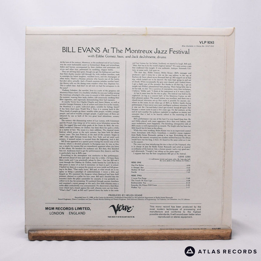 Bill Evans - At The Montreux Jazz Festival - A-1 B-1 LP Vinyl Record - EX/VG+