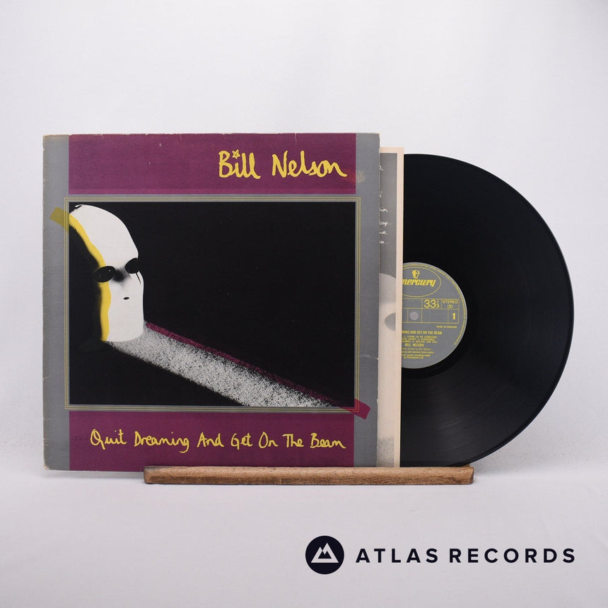 Bill Nelson Quit Dreaming And Get On The Beam LP Vinyl Record - Front Cover & Record