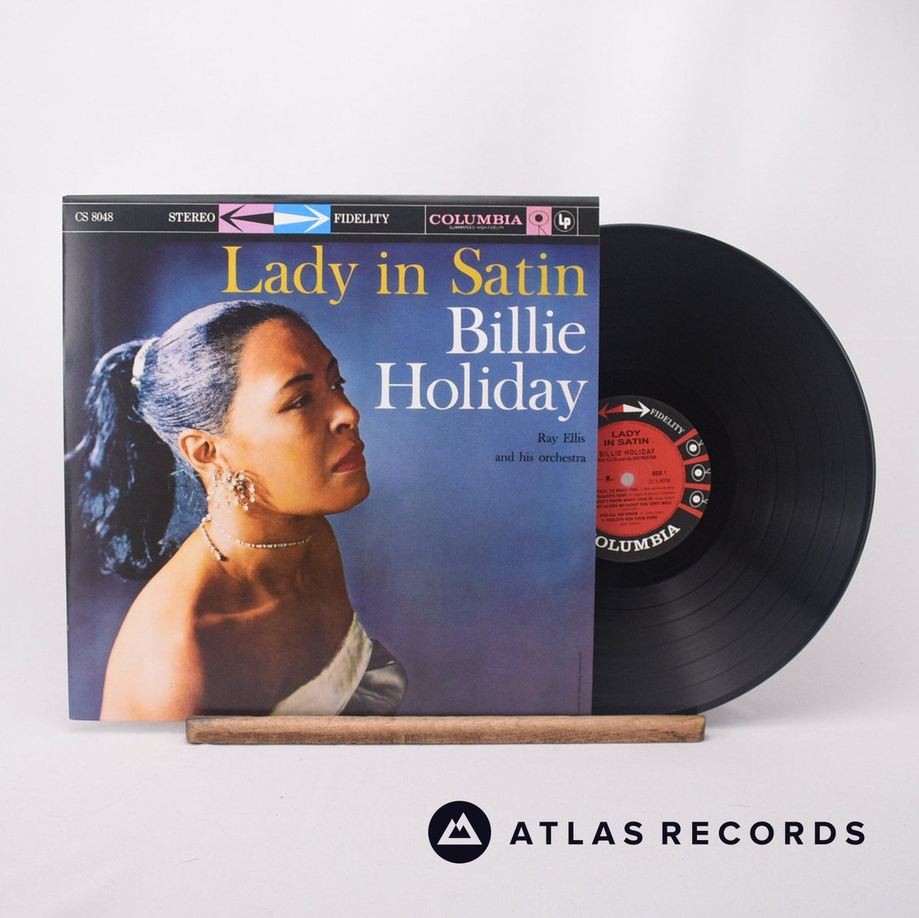 Billie Holiday Lady In Satin LP Vinyl Record - Front Cover & Record
