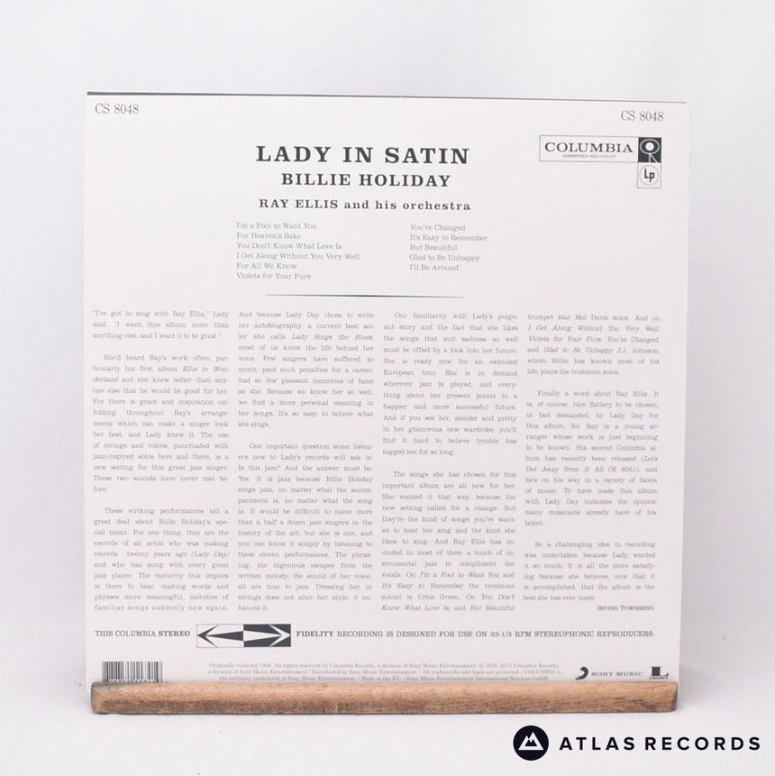 Billie Holiday - Lady In Satin - 180G Reissue LP Vinyl Record - NM/NM