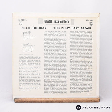 Billie Holiday - This Is My Last Affair - LP Vinyl Record - VG+/EX