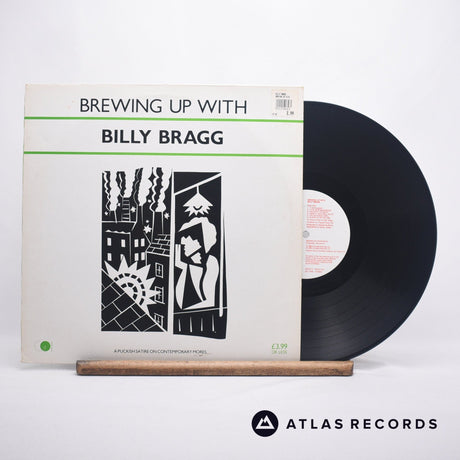 Billy Bragg Brewing Up With Billy Bragg LP Vinyl Record - Front Cover & Record