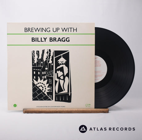 Billy Bragg Brewing Up With Billy Bragg LP Vinyl Record - Front Cover & Record